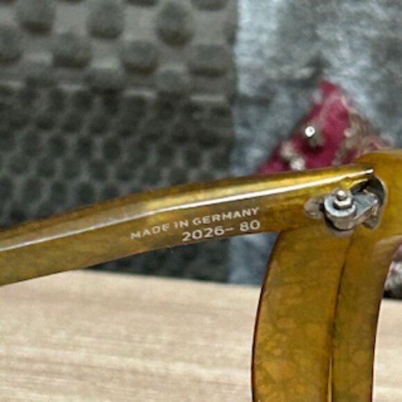 1970s Christian Dior 2026 80 Eye Glass Demo- Frames  (No lenses) Made in Germany - Picture 10 of 16